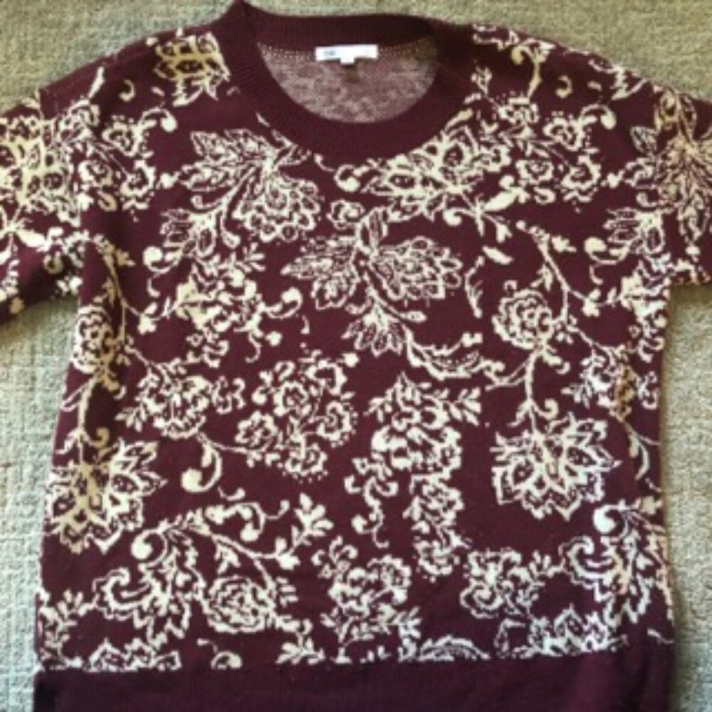 Nordstrom DR2 Burgundy Sweater Women's XL